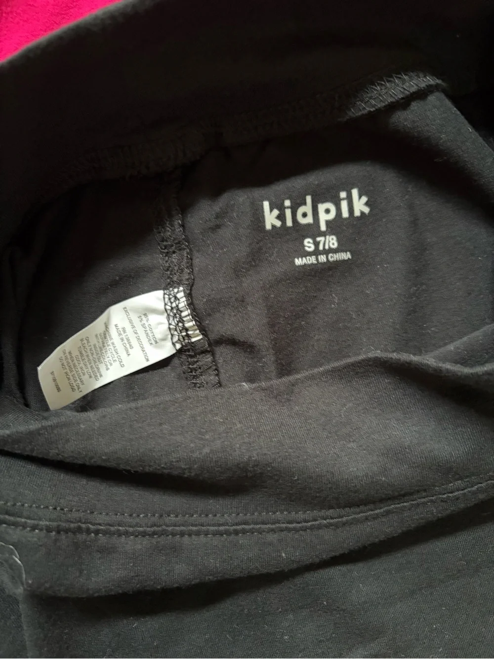 Kidpik 3 skirts for girls size S 7/8 navy/black/pink